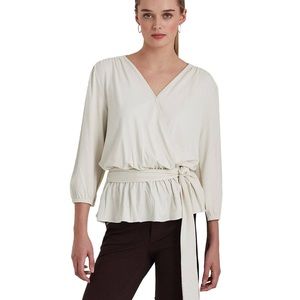 Lauren Ralph Lauren Jersey Peplum Blouse